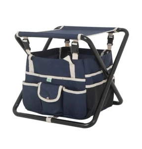 16" klappbarer Gartenhocker mit abnehmbarer Tragetasche, marineblau - brandneu  - Bild 1 von 7