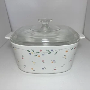 De colección Corning Ware English Meadow 1a edición 1989 A-3-B 3 litros con tapa - Imagen 1 de 12