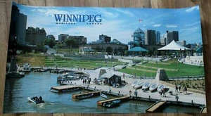 Docks at The Forks Winnipeg Manitoba Kanada 1991 Tourismus Kalen Mckim Poster FN - Bild 1 von 7