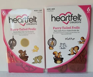 Heartfelt Creations Furry-Tailed Frolic HCPC-3839 Stamps & HCD1-7197 Dies Set - Picture 1 of 3