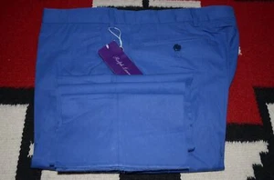 Ralph Lauren Purple Label 100% Cotton Blue Dress Pants - Picture 1 of 3