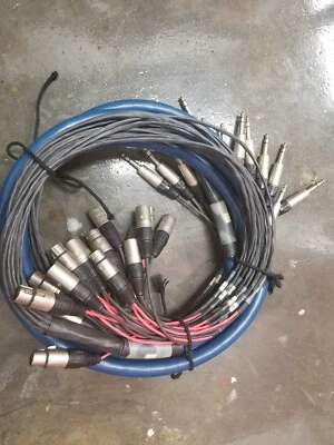 Whirlwind USA Medusa Belden 14-channel 1/4" Insert Snake TRS to XLR 15-ft - Image 1 of 2