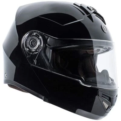 TORC T27B Modular Bluetooth Motorcycle Helmet - Gloss Black - Image 1 of 4