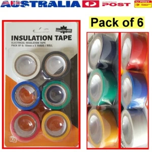 AU 6 pcs Pack of 6 Insulation Tape 5 Yards Conduct Electricity for Electrician - Picture 1 of 2