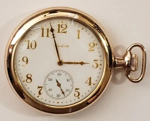 Elgin Rare 12S. 15 Jewel Grade 314 Two-tone Movement 14K. G.F. Near Mint (1915). - Picture 1 of 10
