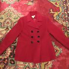 Cashmere / Wool Blend Hot Pink Jacket Coat Size M