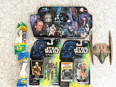 Rompecabezas vintage 2 personajes sellados de Star Wars, 2 Pez, 1 avión Foto 1 de 4