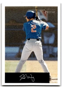 2002 Bowman Heritage BLACK RC. David Wright Rookie New York Mets #182 - Picture 1 of 2