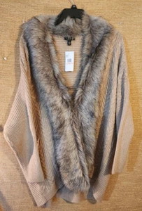 Jessica Simpson Kunstfell Pullover Ulme Mode 11 Größe 2X - Bild 1 von 9