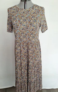 TU Maxi Dress Size 14 NEW Stretch Ditsy Floral Summer Holiday Casual Midi Dress - Picture 1 of 14