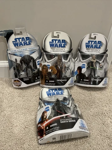 Hasbro Star Wars Legacy Collection & The Clone Wars Lot Of 4 Action Figures NEW! Cover