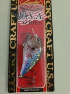 Lucky Craft Fat CB B. D. S. 1 Zebra MS Ghost Minnow Bass Crankbait BDS Big Daddy - Picture 1 of 4