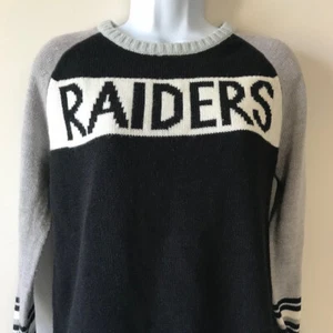 NFL Raiders Touch by Alyssa Milano Women's Pullover Sweatshirt Black/Gray Size S - Picture 1 of 10