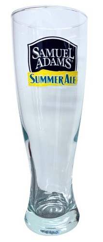 Samuel Adams Summer Ale Now in Season Sailboat Logo Beer Glass   New Old Stock