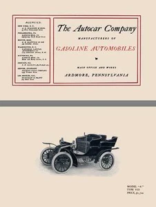Autocar 1903 - The Autocar Company Gasoline Automobiles - Imagen 1 de 1