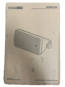 Atlas Sound Atlas IED SM82TUC-Black Indoor/Outdoor 2-Way Speaker w/ Transformer - Picture 1 of 2