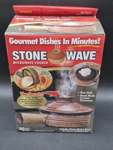 Stone Wave Microwave Cooker As Seen On TV Gourmet Dishes In Minutes Recipe Book - Picture 1 of 4