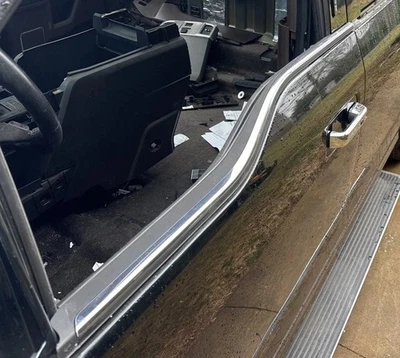 Ford F150 2015-2022, F250 OEM moldura de cinturón de puerta delantera izquierda cromo #64 (7982) Foto 1 de 4