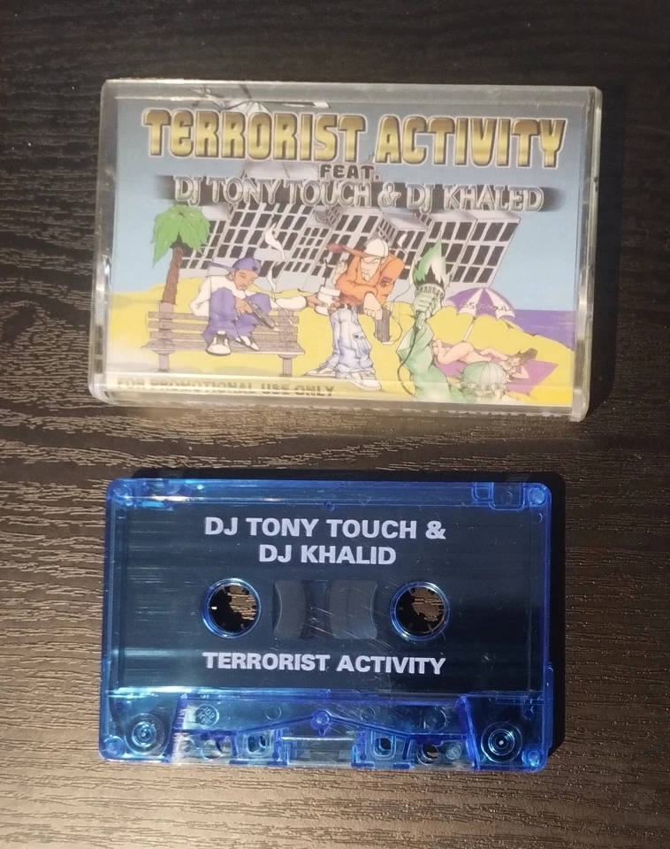 DJ TONY TOUCH & KHALED TERRORIST ACTIVITY 90S HIP HOP NYC PROMO MIXTAPE CASSETTE - Bild 1 von 1