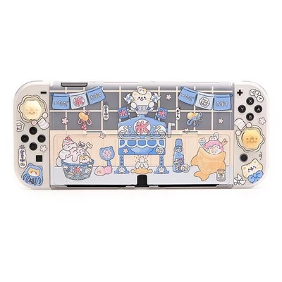 Nintendo Switch OLED Case Cover Shell Cute Cat Accessories For Joycon Controller - Image 1 of 4
