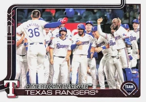 2025 Topps Series 1 and 2 Complete Base Team Set Texas Rangers - Picture 1 of 1