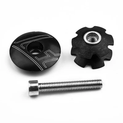 Bike Headset Star Nut & Top Cap Set For 1-1/8In 28.6mm Bicycle Front Fork Tube - Image 1 of 4
