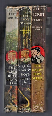 3 Vintage Hardy Boys Series Books with Dust Jackets - #25, #34 & #35 by Dixon VG - Image 1 of 4
