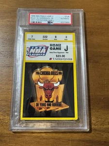 1996 NBA FINALS GAME 2 TICKET PSA BULLS MICHAEL JORDAN  - Bild 1 von 3