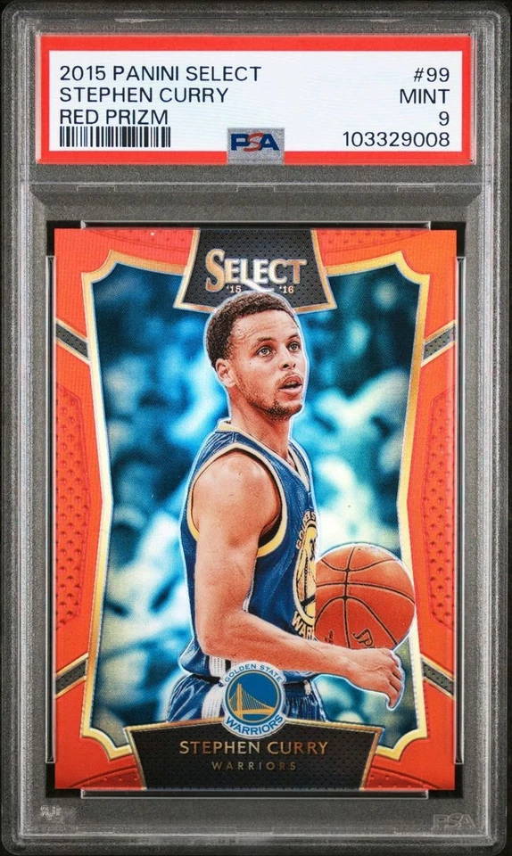 2015 Select Red Prizm /149 Stephen Curry PSA 9 - Image 1 of 1