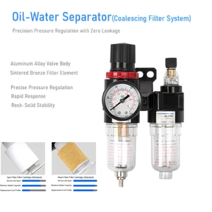 AFC2000Air Filter Regulator Combo Oil Water Separator Pressure Gauge Air Systems - Picture 1 of 59