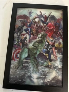 Movimiento 3D Reflectante MARVEL & Immortal Hulk ENMARCADO 18 1/2 X 13 - Imagen 1 de 9