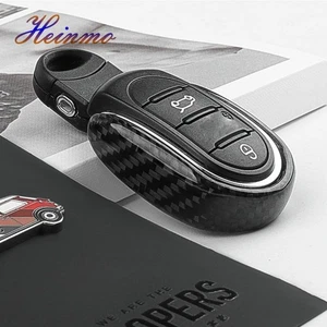 Echte Kohlefaser Autoschlüssel Abdeckung Fob Case Für Mini Cooper F54 F56 57 F60 - Picture 1 of 5