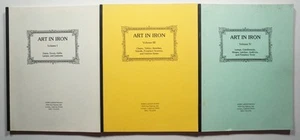 Kunst in Eisen 3 Bände 1, 3 & 4 Norm Larson Schmiedeeiserne Tore Türen Gitter Beleuchtung - Bild 1 von 13
