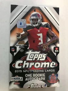 2015 Topps Chrome Football fabrikversiegelte Hobbybox 1 Rookie Autogramm pro Box - Bild 1 von 1