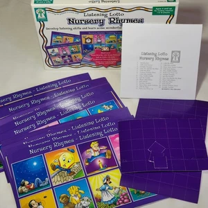 Listening Lotto Nursery Rhymes Game Boards Tokens Audio CD 1-12 Player  4+ - Picture 1 of 7