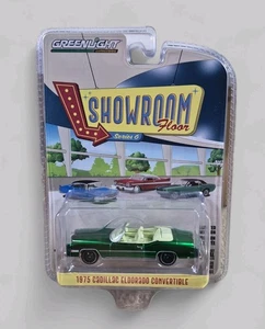 GREENLIGHT 1975 CADILLAC ELDORADO CONVERTIBLE CHASE DieCast Model 1:64 Green - Picture 1 of 6