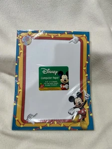NUOVO Disney Topolino Club House Computer Carta 50 Fogli 8,5 x 11 - Foto 1 di 3