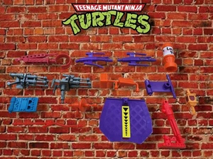 Lote de piezas de vehículo de colección Playmates Teenage Mutant Ninja Turtles de la década de 1990 - Imagen 1 de 11