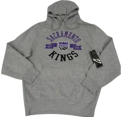 New Sacramento Kings Womens Sizes S-L-2XL Oversized Gray G-III 4HER Hoodie - Image 1 of 4