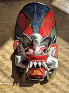 Balinese Hand Carved Rangda Mask From Indonesia - Imagen 1 de 8