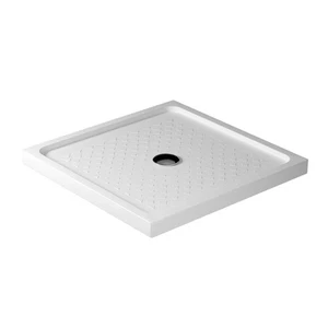 Piatto doccia 80x80 H 6 quadrato in ceramica bianca con antiscivolo - Foto 1 di 2