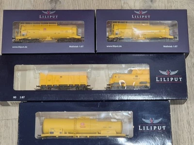 Liliput Bahnfeuerwehr gelb 225821 230167 240131 OVP neu H0 - Bild 1 von 2