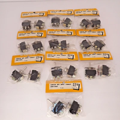 Lote De 10 Interruptores De Palanca Radio Shack Archer 275-1533 De Colección 2 Por Paquete Nuevos Años 70 Foto 1 de 4
