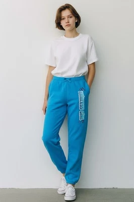 Children’s Place Blue Sequins Glitter French Terry Sweatpants Princess Girl 14 - Image 1 of 4