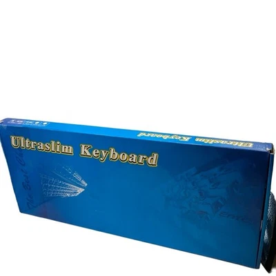 Havit Keyboard HCH888 USB2.0 Black UltraSlim Blue Packaging Minimalist Modern - Image 1 of 4