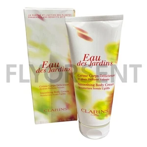 Clarins Eau Des Jardins crema corpo levigante 6,7 once nuova con scatola - Foto 1 di 4