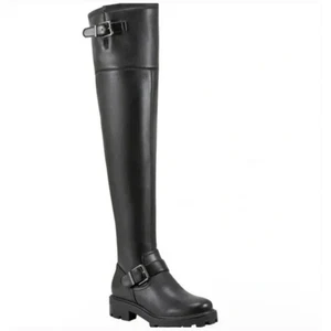 Botas Vince Camuto Talla 8 Negras Sobre la Rodilla Suela Hebilla Abrila Mujer $239 - Imagen 1 de 15