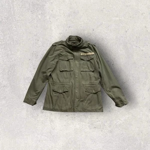 Vintage M65 US Army Schott Jacket Conmar Zipper War Olive 90s 80s Military - Picture 1 of 7