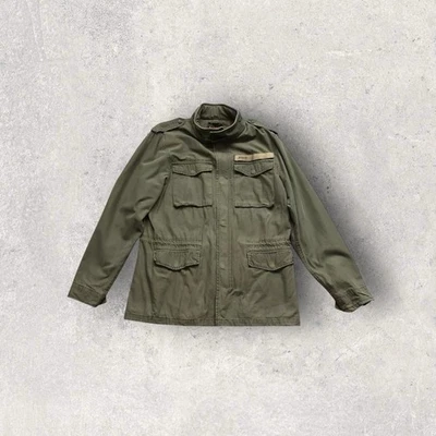 Jaqueta Schott Vintage M65 Exército dos EUA Conmar Zíper Guerra Oliva Anos 90 Anos 80 Militar - Imagem 1 de 4
