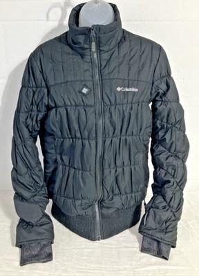 Jaqueta Bomber Columbia Feminina XS Preta Omni-Heat Omni-Shield Puffer Cabin Outdoor - Imagem 1 de 4
